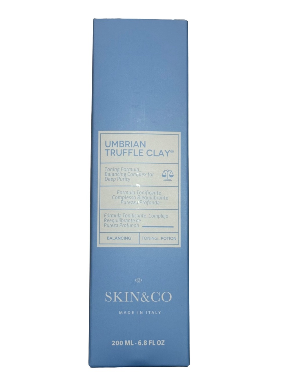 SKIN&CO Umbrian Truffle Clay Pore Refining Toning Potion Full Size Italy NIB